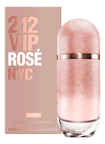 Perfume Carolina Herrera 212 Vip Rosé Elixir Edp 80ml Eau De Parfum Femenino