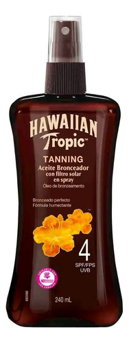 Bronceador Hawaiian Tropic Tanning 4 Fps Spray 240 Ml