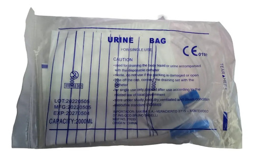 Bolsa Colectora De Orina Calidad Premium 5 Unidades - Imagen 2