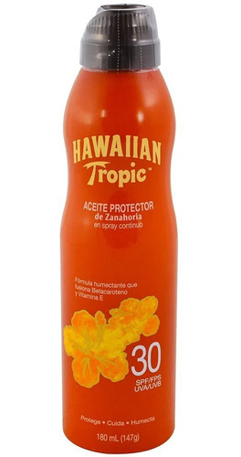 Protector Solar Hawaiian Tropic Zanahoria En Spray F 30 - Imagen 2