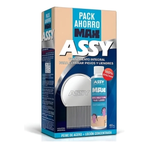 Kit Tratamiento Para Piojos Assy Peine De Acero + Loción