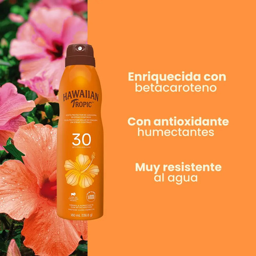 Protector Solar Hawaiian Tropic Zanahoria En Spray F 30 - Imagen 4