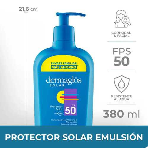 Emulsión De Protección Solar Dermaglós Con Spf 50 - Imagen 3