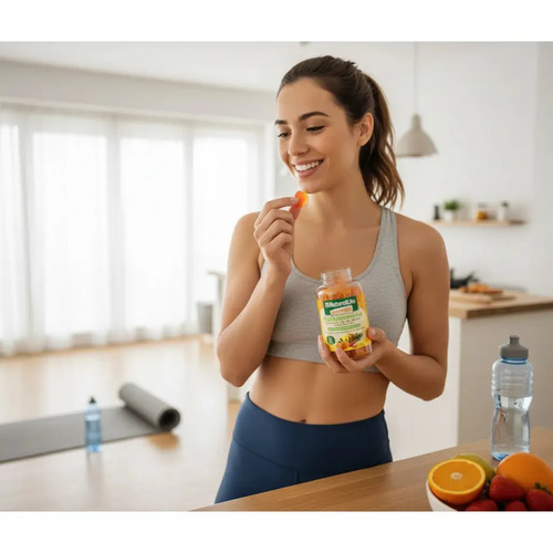 Multivitamínico Natural Life Gomas Vitaminas Minerales Sin Azúcar Lactosa Ananá, Frutilla Y Naranja - Imagen 4
