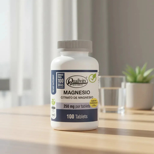 Citrato De Magnesio Qualivits(R) 250mg X 100 Tabletas - Imagen 3