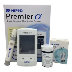 Glucómetro Nipro Bluetooth Glicemia Blanco Con Lancetas Y 10 Tirillas