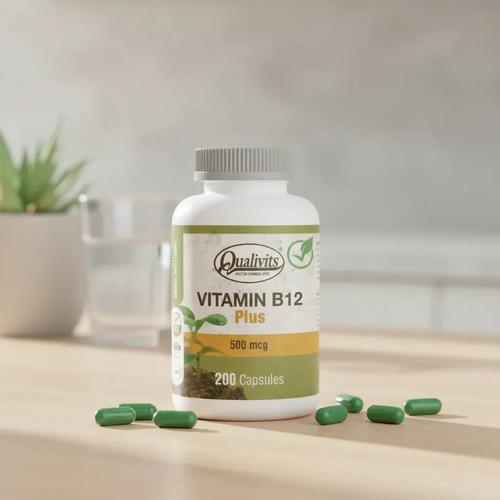 Vitamina B12 Plus Qualivits 500mcg X 200 Cápsulas Natural - Imagen 2