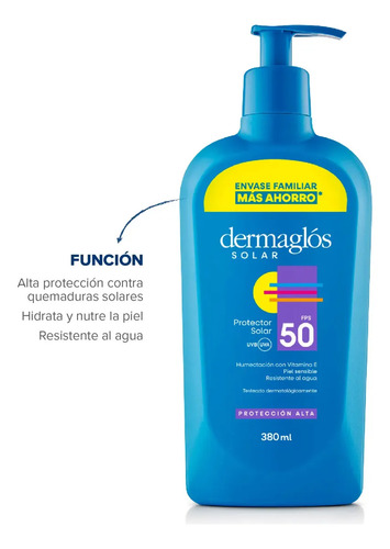 Emulsión De Protección Solar Dermaglós Con Spf 50 - Imagen 2