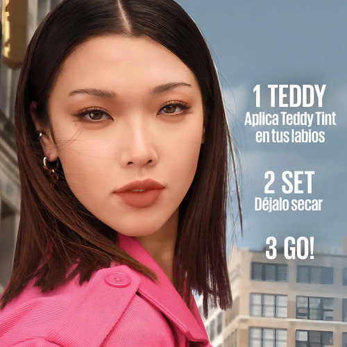 Labial Líquido Maybelline Teddy Tint N°15 Skinny Dip Skinnydip - Imagen 4