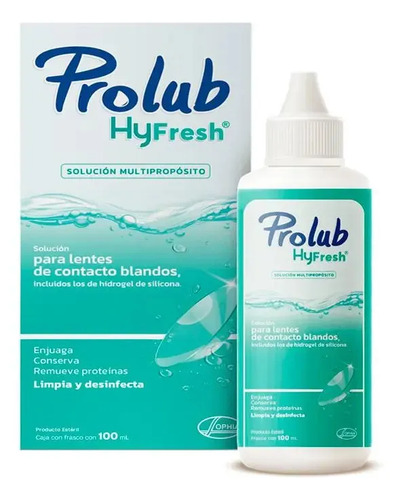 Solución Liquida Prolub Hyfresh Lentes De Contacto 100 Ml