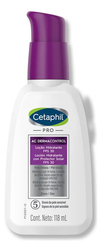 Loción Hidratante Facial Pro Ac Dermacontrol Spf 30 118ml Cetaphil - Imagen 4