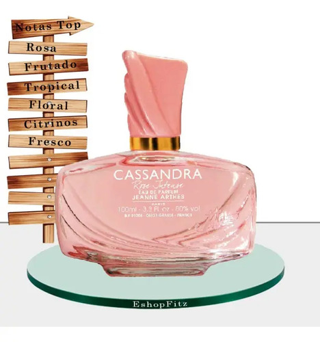 Perfume Jeanne Arthes Cassandra Rose Intense Edp Frutal 100ml - Imagen 4