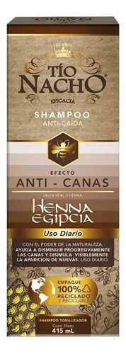 Tio Nacho Shampoo Tonalizador Anti-canas Y Anti-caída 415 Ml - Imagen 2