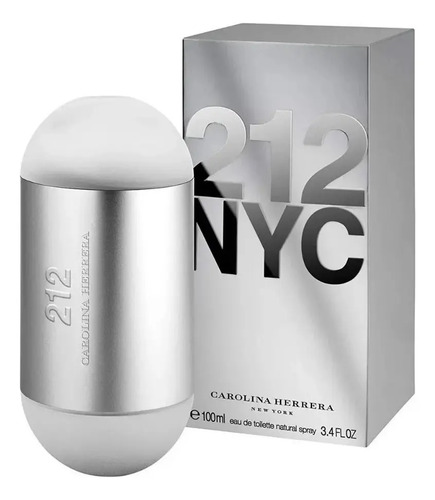 Perfume Carolina Herrera 212 Nyc Edt 100ml Eau De Toilette Tradicional Femenino Para Mujer