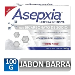 Jabón en Barra Asepxia con Bicarbonato para Piel Grasa, Hipoalergénico
