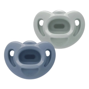 Chupete Silicona Soft First Choice X2 Talle 1 0-6 Meses Nuk Verde / Azul 0-6 Meses