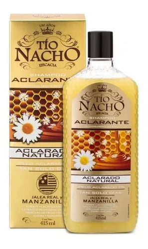 Shampoo Tío Nacho Aclarante X 415 Ml Jalea Real Manzanilla - Imagen 4