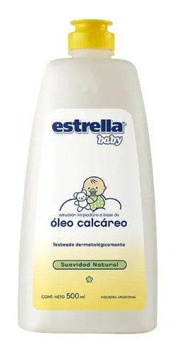Óleo Estrella Baby Higiene Zona Del Pañal 500ml Hipoalergénico
