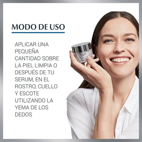 Crema De Día Para Piel Seca Fps15 Eucerin Hyaluron-filler Para Piel Seca De 50ml 30+ Años - Imagen 3