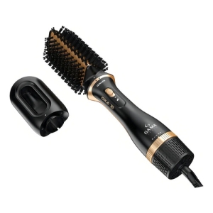 Cepillo Secador Modelador Gama Styler Gold 1200w 4 Niveles De Temperatura 2 Cabezales - Black Negro