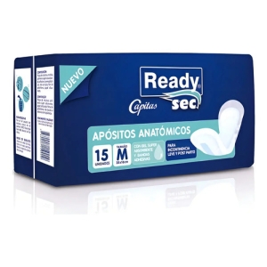 Apósitos Para Adultos Ready Sec - Capitas Mediano X 15
