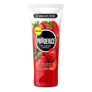 Gel Lubricante Prudence 100g Con Sabor A Frutilla