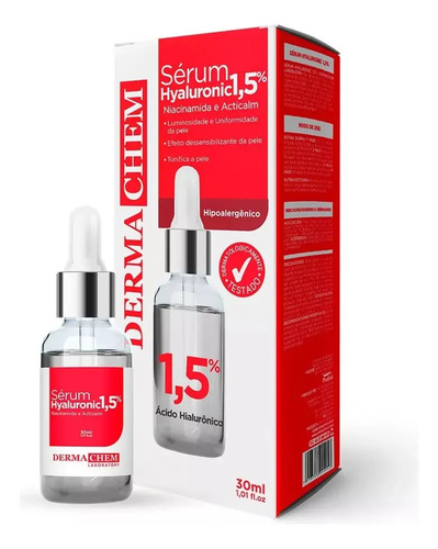 Sérum Facial Con Ácido Hialurónico Y Niacinamida 30ml Dermac