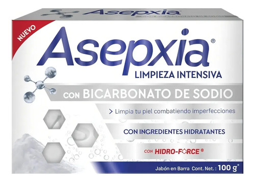 Jabón en Barra Asepxia con Bicarbonato para Piel Grasa, Hipoalergénico - Imagen 3