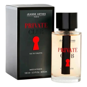 Perfume Masculino Jeanne Arthes Private Club 100 Ml Amaderado Especiado
