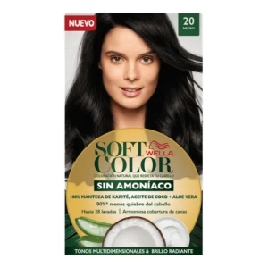 TintaWella Soft color Tinte de cabello tono 20 negro para cabello