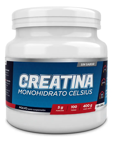 Creatina Monohidratada en Polvo Servimedic 400g Deportivo Sin Sabor