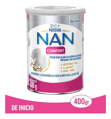 Leche De Fórmula En Polvo Sin Tacc Nestlé Nan Comfort En Lata De 1 De 400g - 0 Meses A 1 Años - Imagen 2