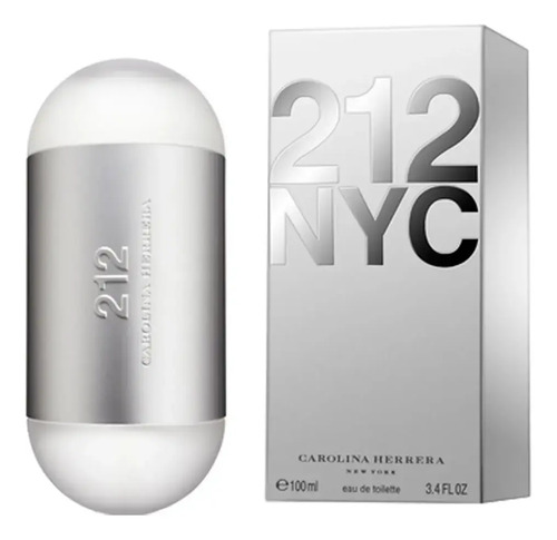 Perfume Carolina Herrera 212 Nyc Edt 100ml Eau De Toilette Tradicional Femenino Para Mujer - Imagen 2
