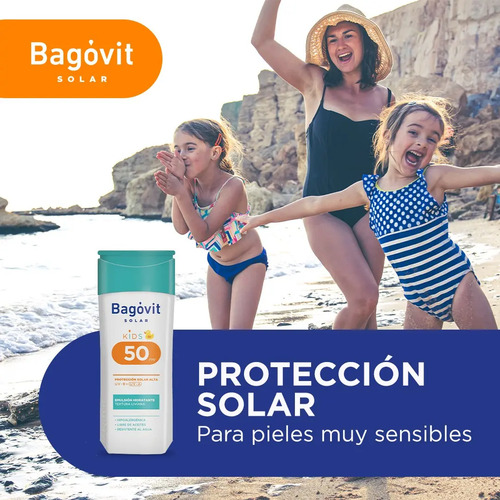 Protector Solar Bagovit Niños Emulsión Fps50 200 Ml - Imagen 5