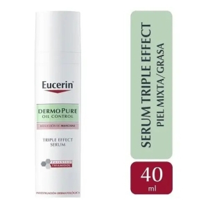 Eucerin Dermopure Oil Control Serum Triple Efecto Antibrillo Tipo De Piel Grasa 40 Ml Día/noche
