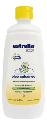 Óleo Estrella Baby Higiene Zona Del Pañal 500ml Hipoalergénico - Imagen 2
