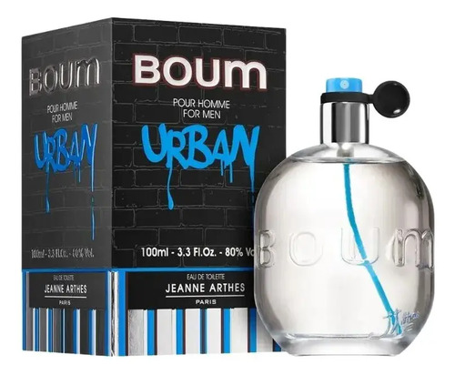 Jeanne Arthes Boum Urban Eau De Toilette Hombre 100ml Aromático Amaderado