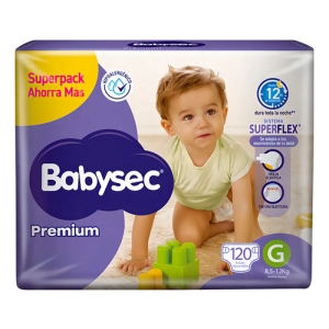 Babysec Premium 120 Unidades (g) Grande (g) Sin Género