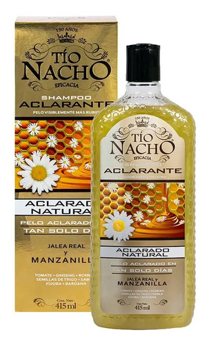 Shampoo Tío Nacho Aclarante X 415 Ml Jalea Real Manzanilla - Imagen 2