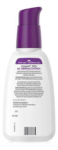 Loción Hidratante Facial Pro Ac Dermacontrol Spf 30 118ml Cetaphil - Imagen 5