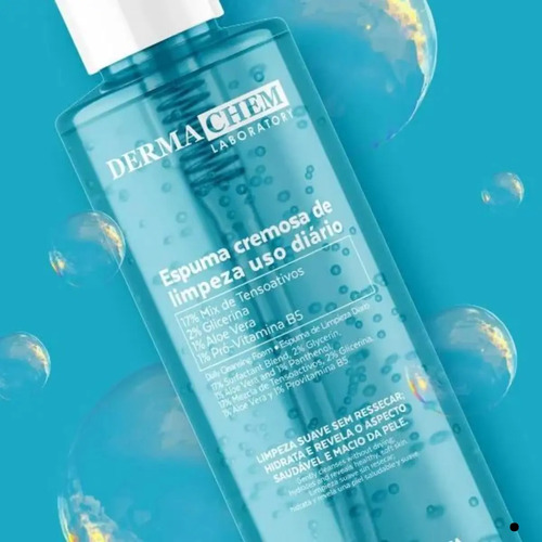 Espuma Facial Limpiadora Dermachem Sin Parabenos 240ml Todo Tipo De Piel Día/noche - Imagen 2