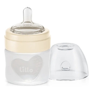 Botella Lillo De Silicona Super Evolution Recién Nacido 80ml Crema