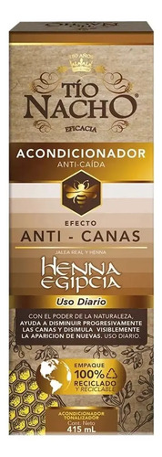 Acondicionador Tío Nacho Henna Egipcia Anti Canas Anti Caída