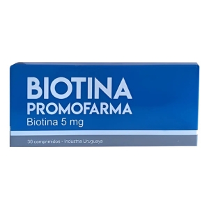 Biotina Promofarma 5 Mg 30 Comp Sabor Sin Sabor