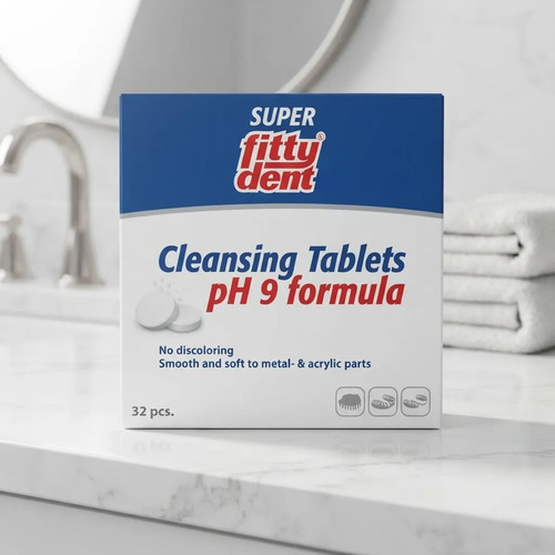 Tabletas Limpiadoras Super Fittydent Para Prótesis 32 Unid.