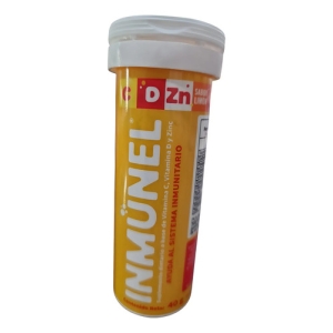 Inmunel® X 10 Comp. Efervescentes | Vitamina C + D + Zinc Limón