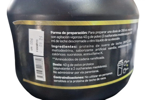 Soplemento Whey Protein 800 Grs Meganutrition Servimedic Vainilla - Imagen 2