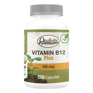Vitamina B12 Plus Qualivits® 500mcg X 200 Cápsulas Natural