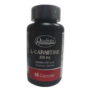 Carnitine L 250mg 60  Cápsulas Qualivits Sin Sabor