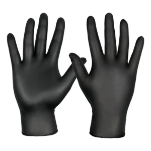 Guantes De Nitrilo Color Negro Talle M X 100 Negro